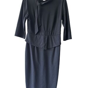 Black Peplum Dress